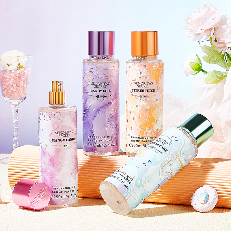 250ml ロングラスティング フレグランス ボディミスト 女性用 香水 ボディスプレー