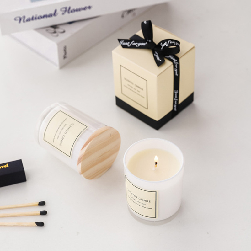 150 グラムロマンチックなラウンド大豆ワックス誕生日キャンドル香りの高級手作りビーガン香りのキャンドルギフトセット