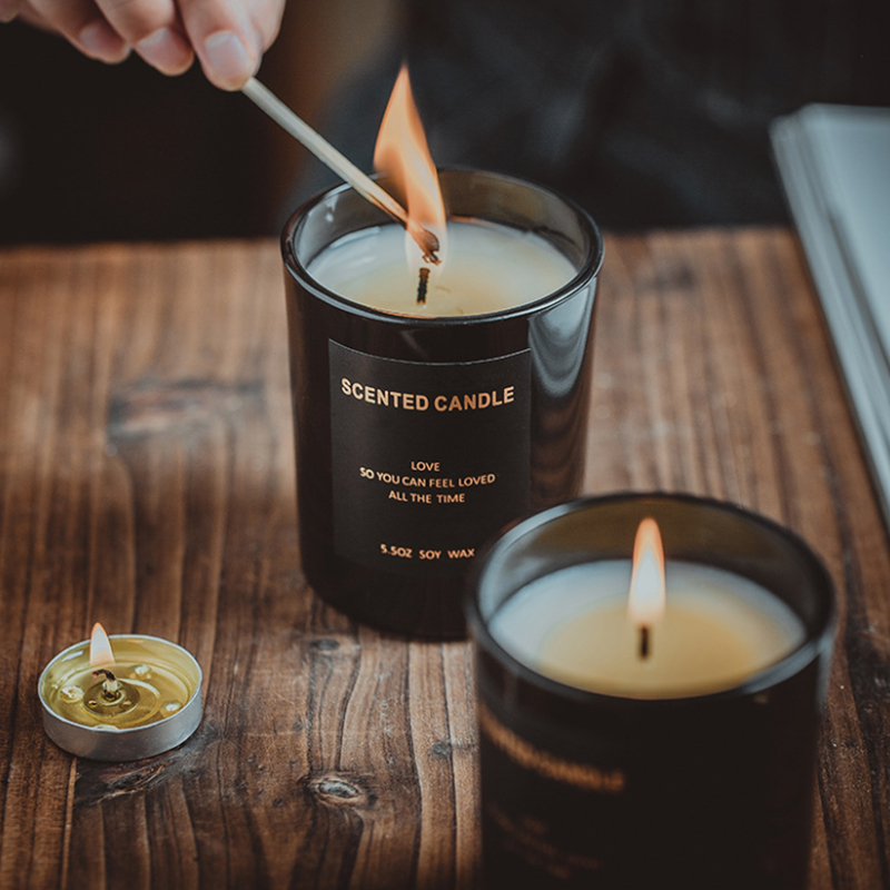 160g 天然ソイワックスファクトリーアロマセラピー香り付きキャンドル